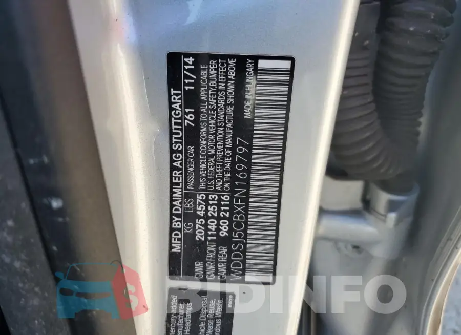 WDDSJ5CBXFN169797 Photo# 13