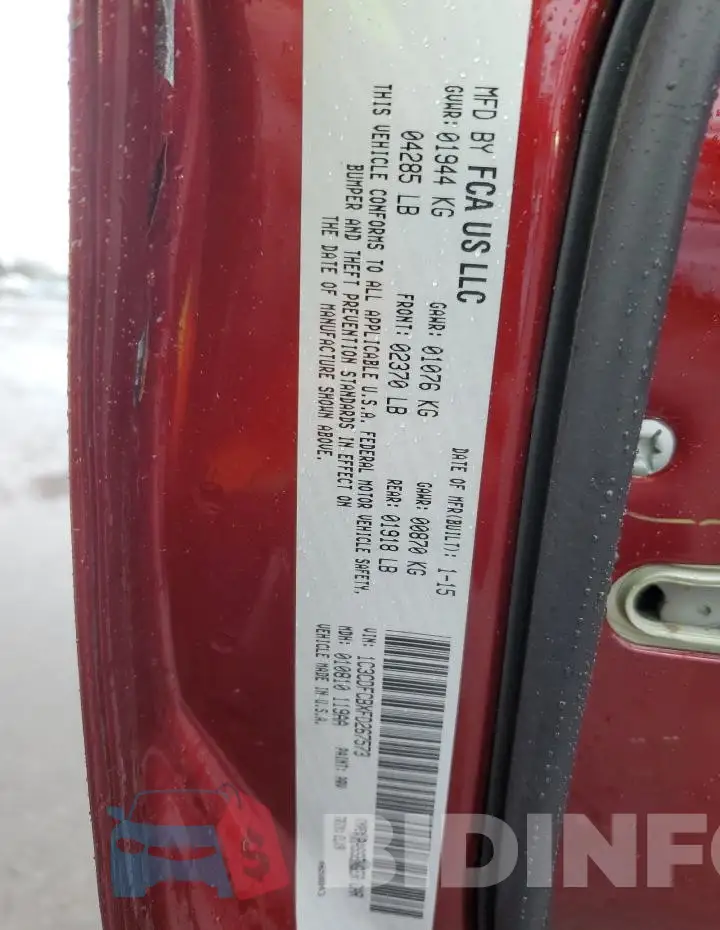 1C3CDFCBXFD267573 Photo# 13