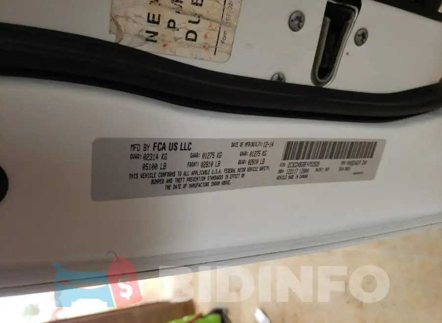 2C3CDXBG8FH752929 Photo# 10
