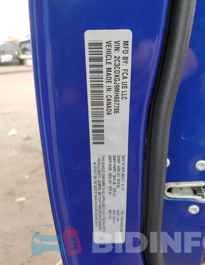 2C3CDXGJ9MH607786 Photo# 12