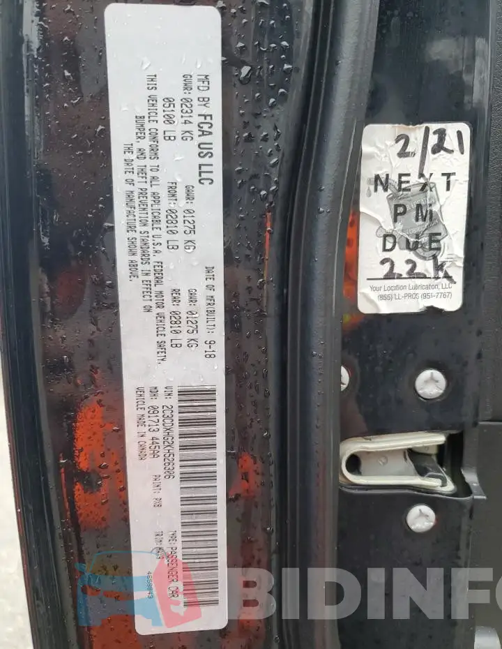 2C3CDXHG2KH526306 Photo# 12