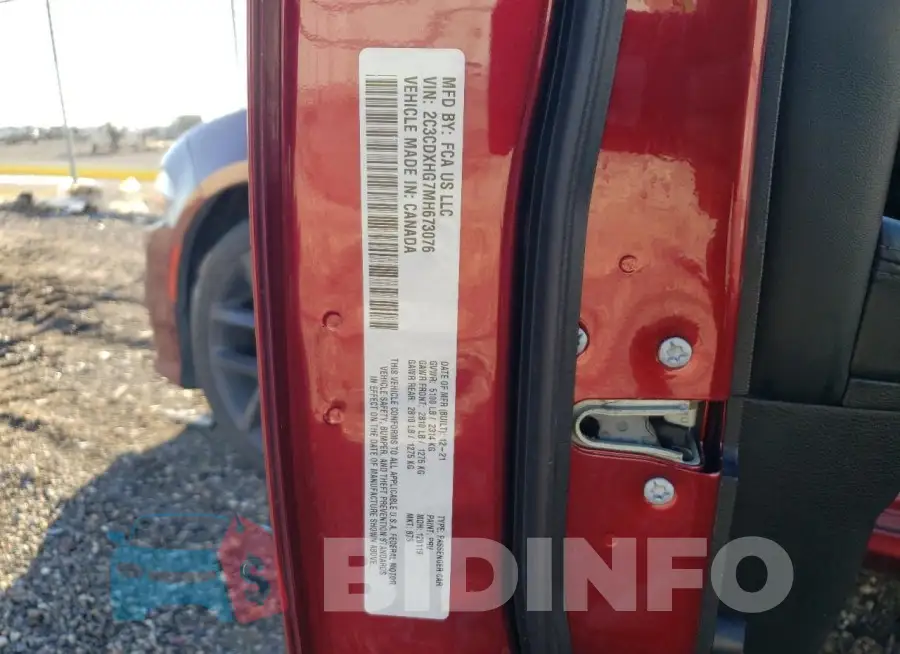 2C3CDXHG7MH673076 Photo# 13