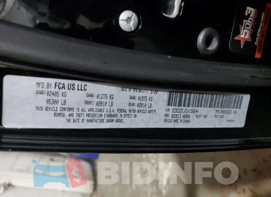 2C3CDZFJ7LH156644 Photo# 12