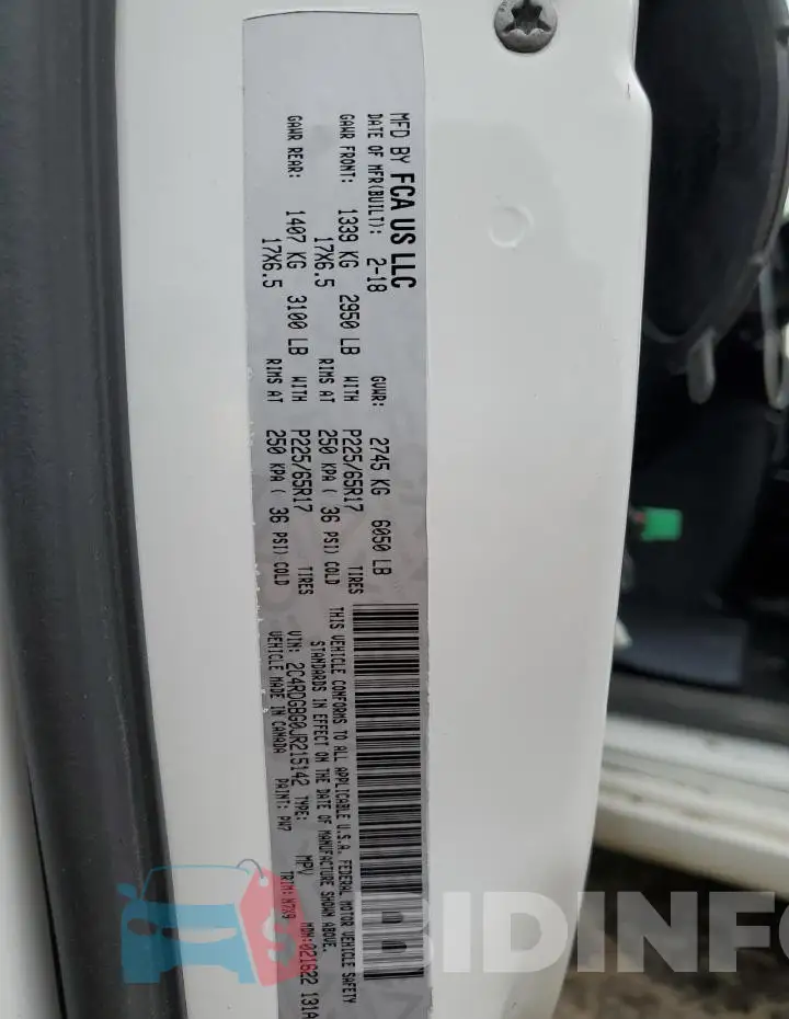 2C4RDGBG0JR215142 Photo# 14