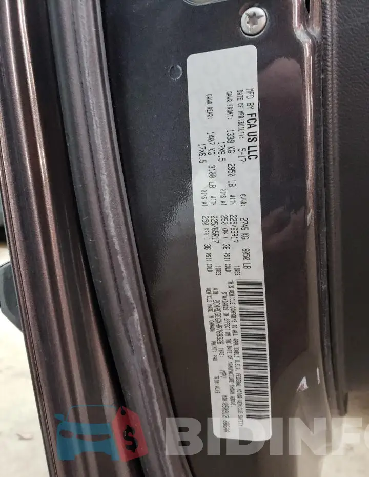 2C4RDGEGXHR769326 Photo# 13