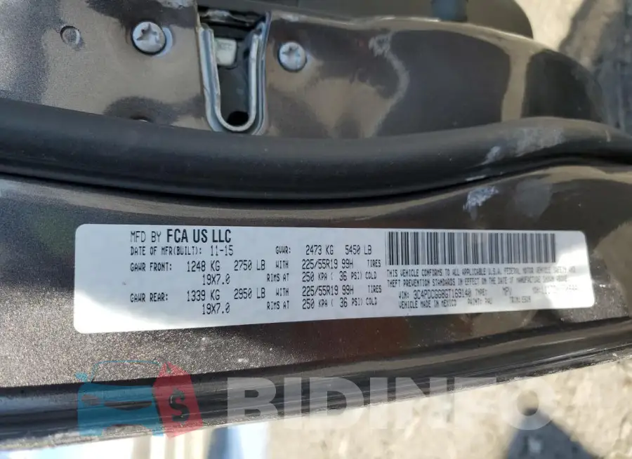3C4PDCGG8GT169140 Photo# 14