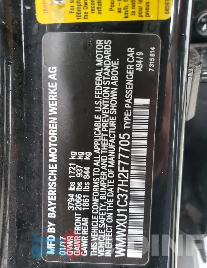 WMWXU1C37H2F77705 Photo# 12