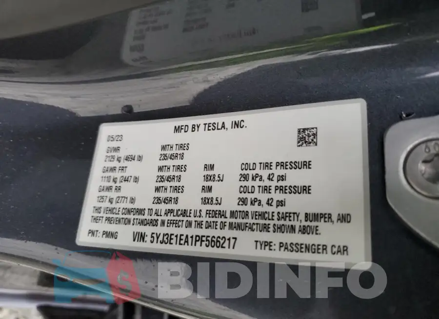 5YJ3E1EA1PF566217 Photo# 13