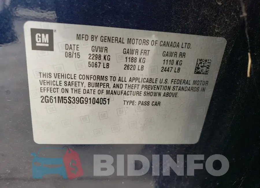 2G61M5S39G9104051 Photo# 12