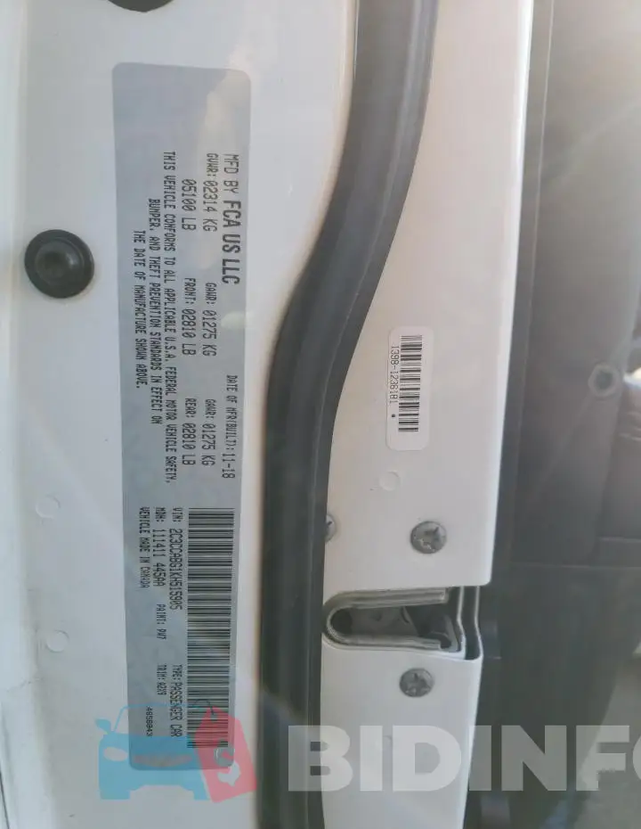2C3CCABG1KH515905 Photo# 13