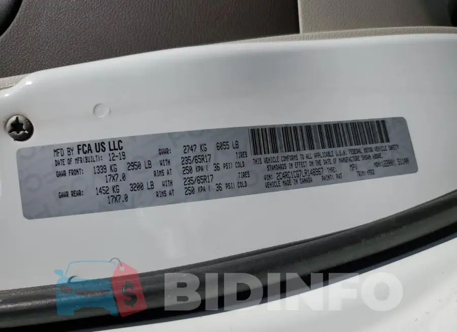 2C4RC1CG7LR146967 Photo# 13