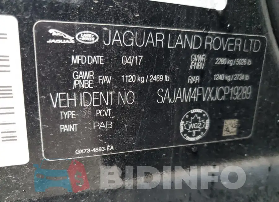 SAJAM4FVXJCP19289 Photo# 12