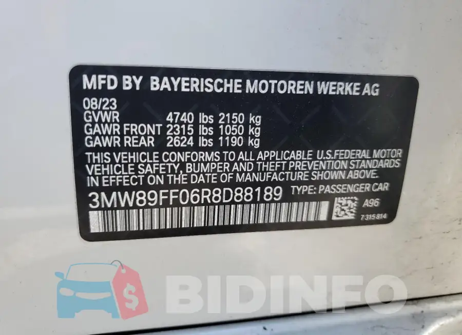 3MW89FF06R8D88189 Photo# 12