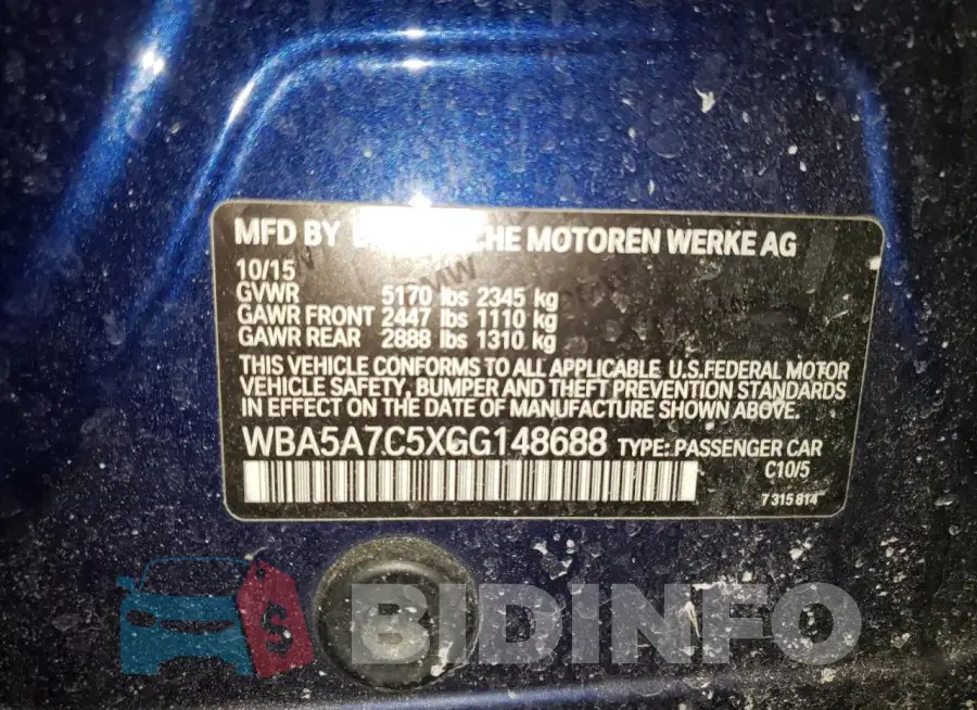 WBA5A7C5XGG148688 Photo# 12