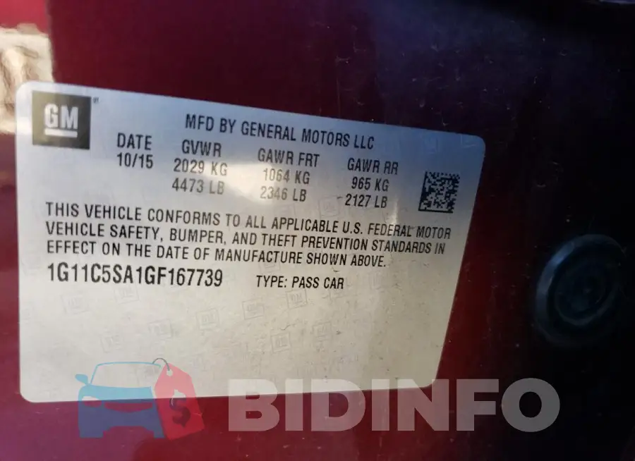 1G11C5SA1GF167739 Photo# 12