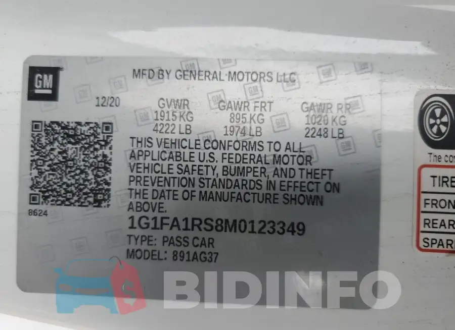 1G1FA1RS8M0123349 Photo# 12