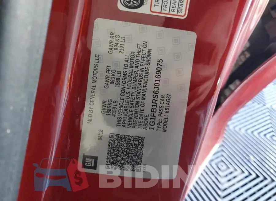 1G1FB1RS6J0169075 Photo# 12