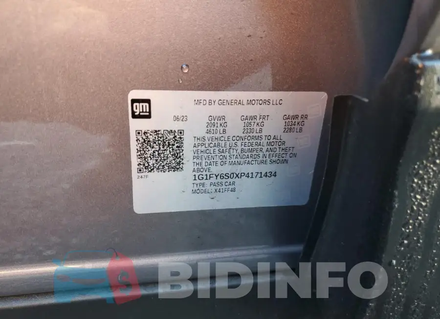 1G1FY6S0XP4171434 Photo# 12