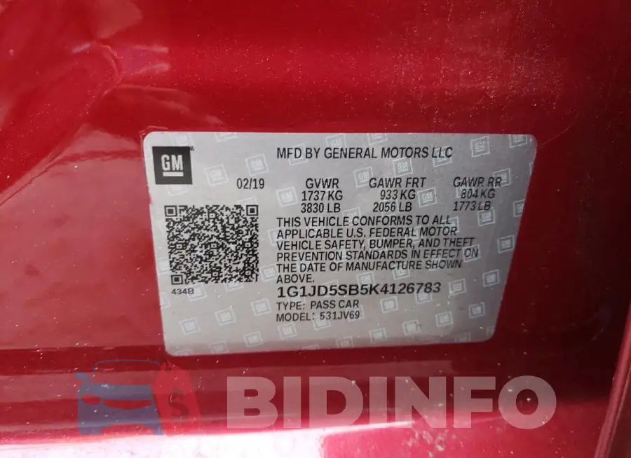 1G1JD5SB5K4126783 Photo# 12
