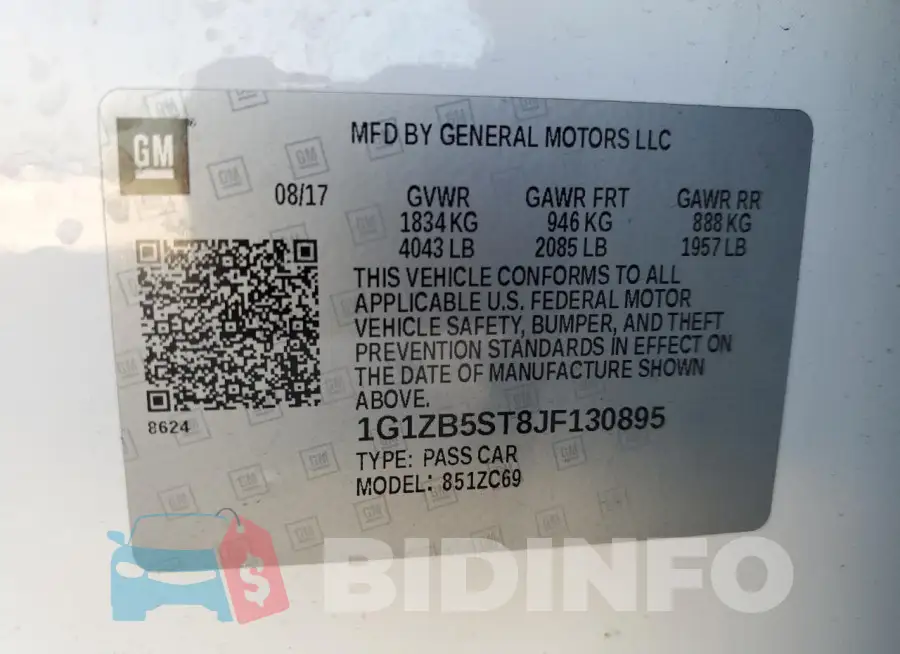 1G1ZB5ST8JF130895 Photo# 12