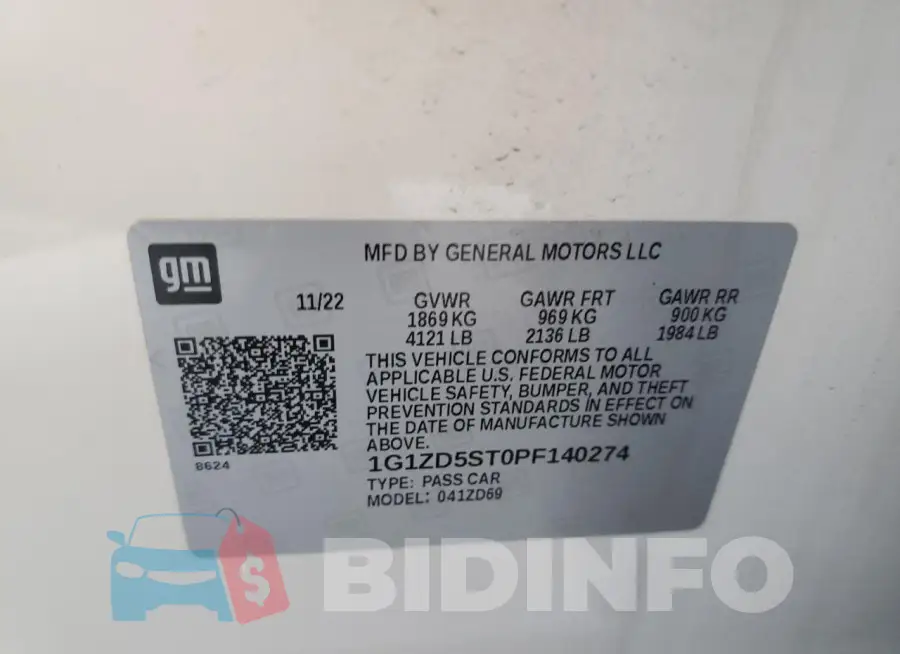 1G1ZD5ST0PF140274 Photo# 12