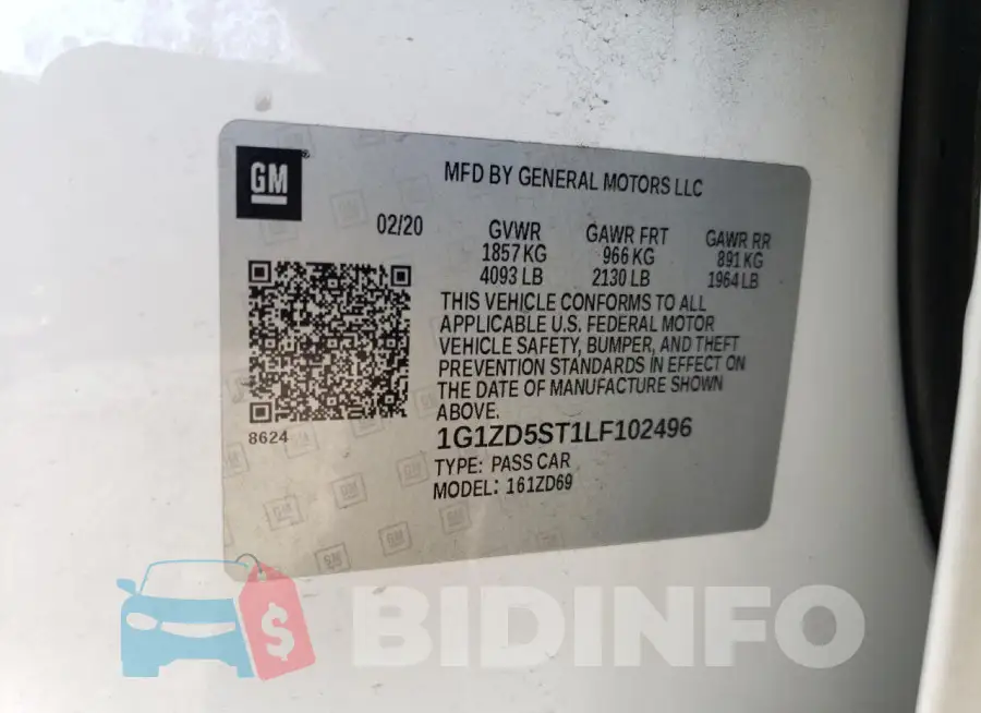 1G1ZD5ST1LF102496 Photo# 12