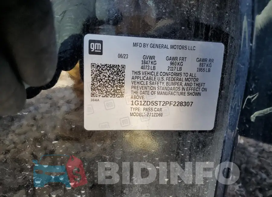 1G1ZD5ST2PF228307 Photo# 13