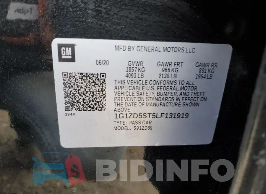 1G1ZD5ST5LF131919 Photo# 12