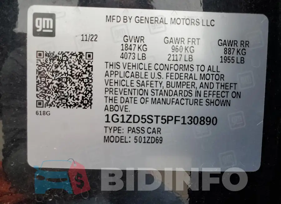 1G1ZD5ST5PF130890 Photo# 12