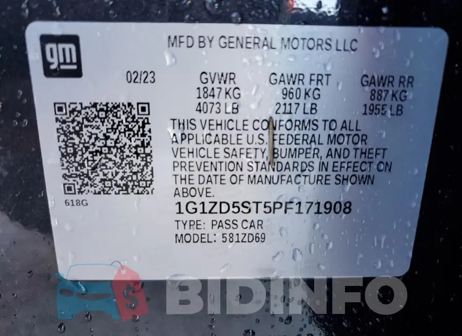 1G1ZD5ST5PF171908 Photo# 13