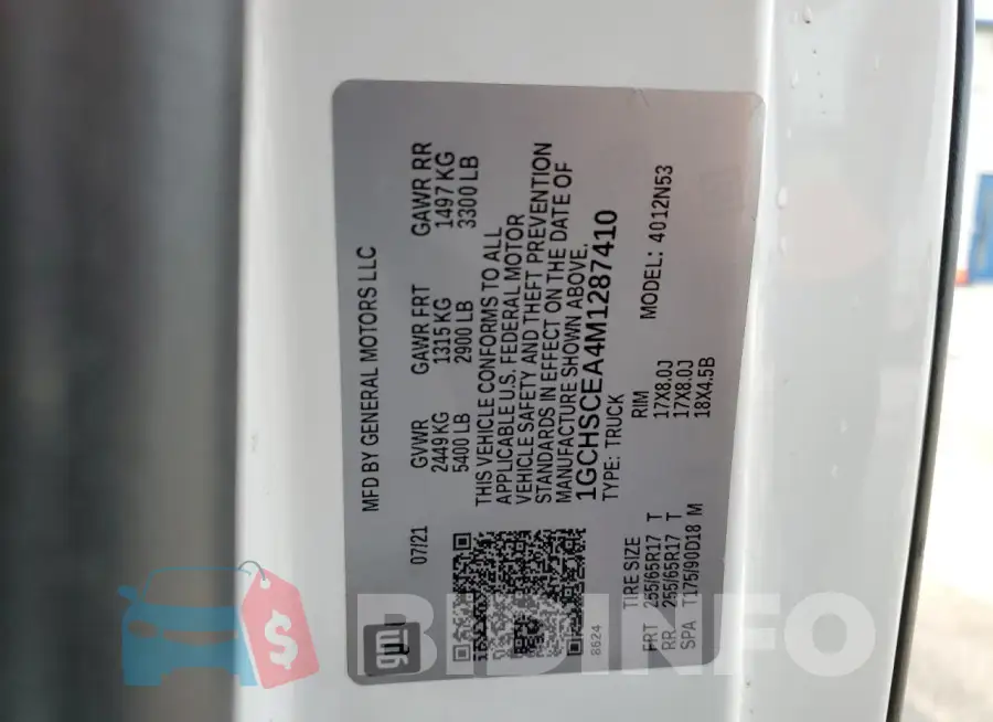 1GCHSCEA4M1287410 Photo# 13