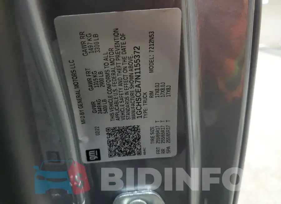 1GCHSCEA7N1155372 Photo# 13