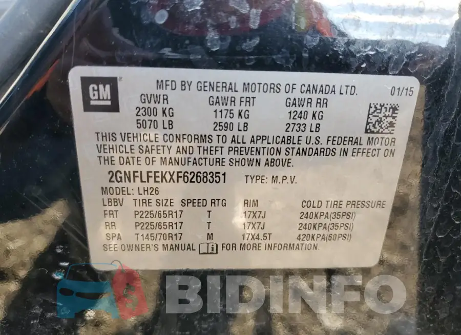 2GNFLFEKXF6268351 Photo# 12
