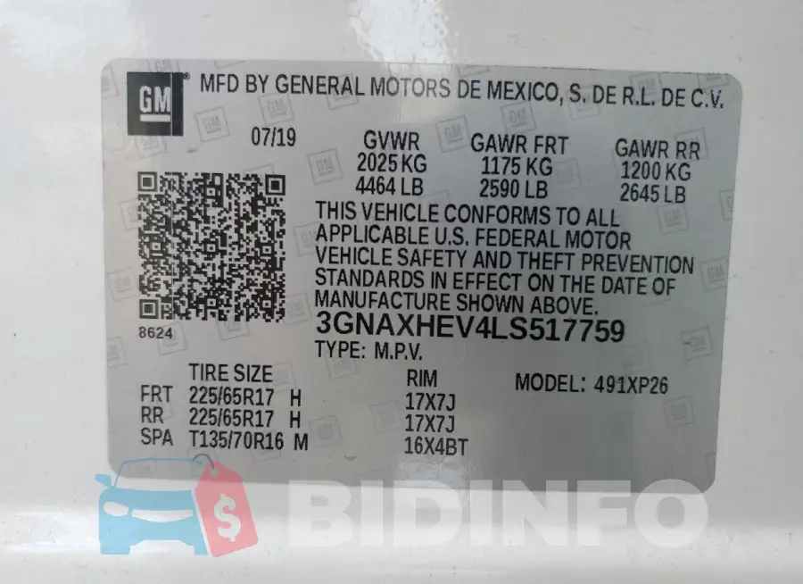 3GNAXHEV4LS517759 Photo# 13