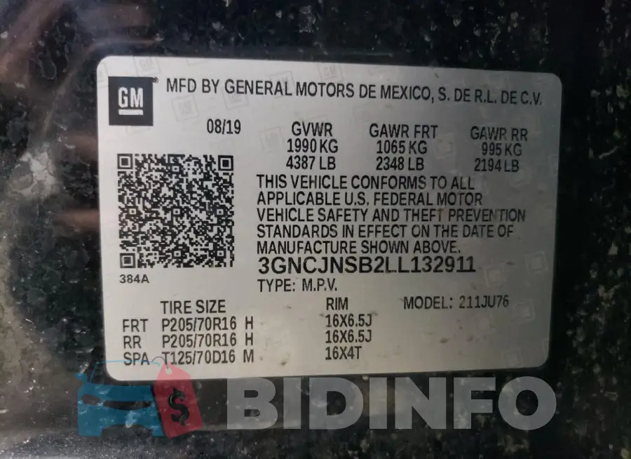 3GNCJNSB2LL132911 Photo# 12