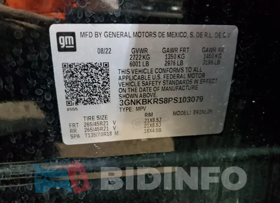 3GNKBKRS8PS103079 Photo# 13