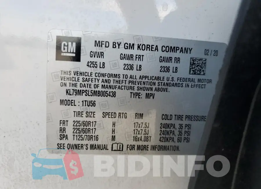 KL79MPSL5MB005438 Photo# 12