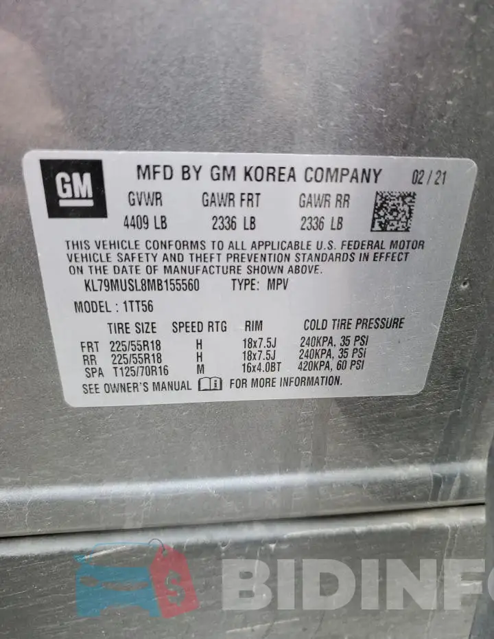 KL79MUSL8MB155560 Photo# 13