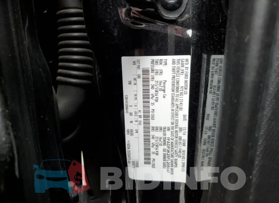 1FADP3K25FL205047 Photo# 12