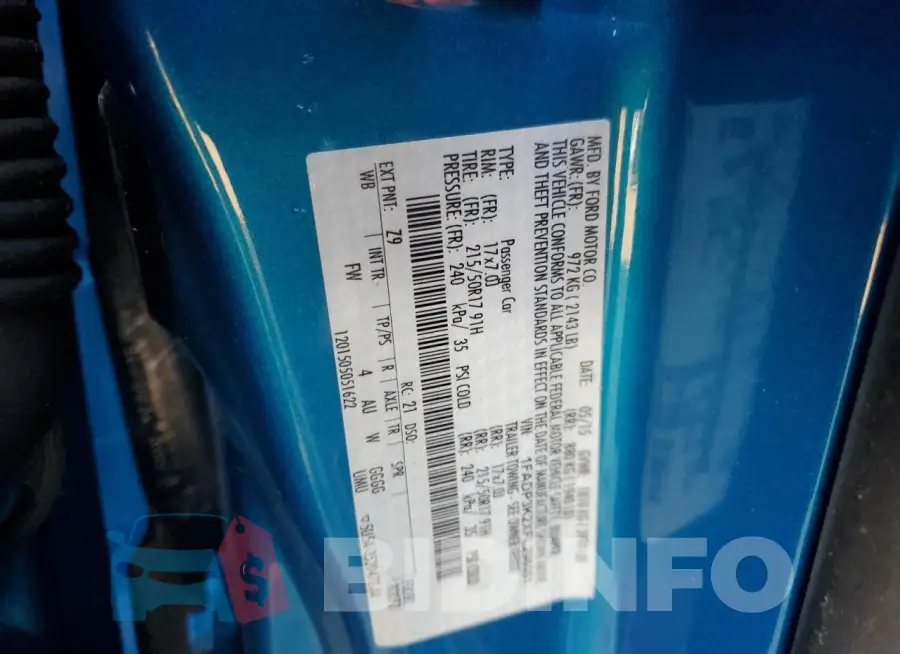 1FADP3K2XFL298051 Photo# 13