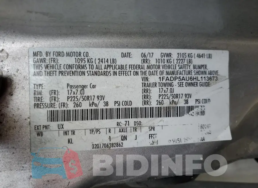 1FADP5AU6HL113673 Photo# 12