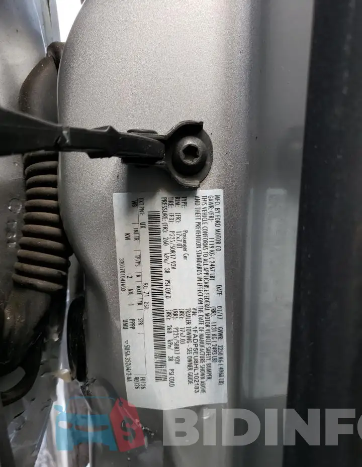 1FADP5EU8HL102183 Photo# 14