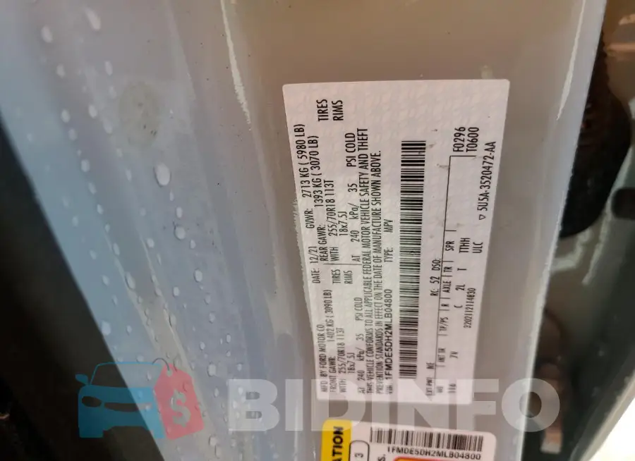 1FMDE5DH2MLB04800 Photo# 13