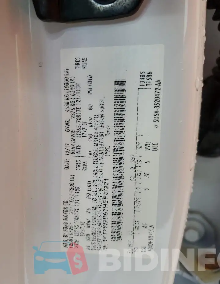 1FT7W2B67HEF27221 Photo# 13