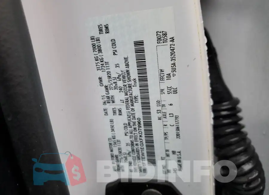 1FTEW1EGXFKD79960 Photo# 12