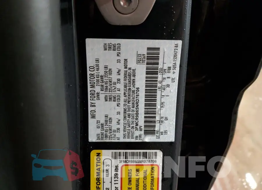 3FMCR9B65NRD76706 Photo# 12