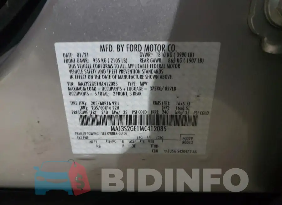 MAJ3S2GE1MC412085 Photo# 13