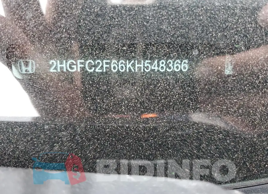 2HGFC2F66KH548366 Photo# 12