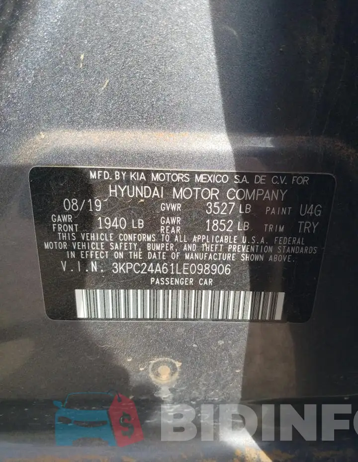 3KPC24A61LE098906 Photo# 12
