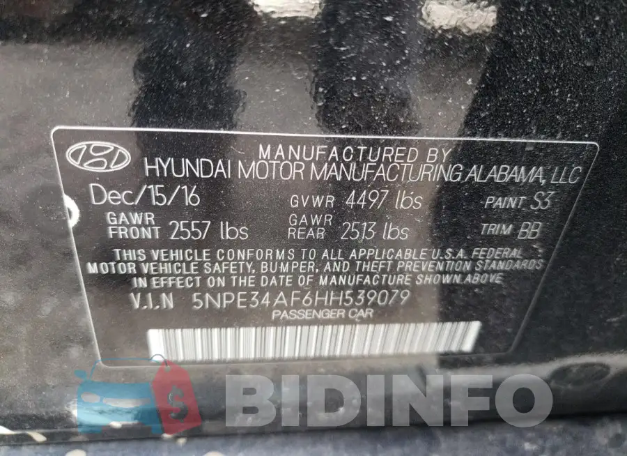 5NPE34AF6HH539079 Photo# 12